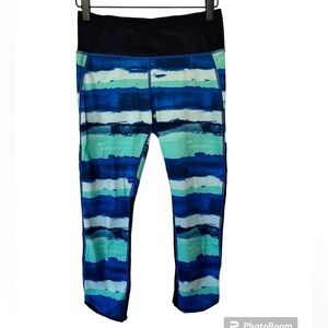 Lululemon pace pusher high rise mesh crop capri